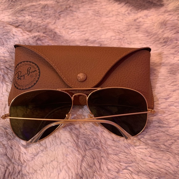Ray-Ban Blue Flash Aviators, Gold frame - Picture 4 of 9